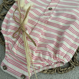 Babys Pin Stripe Cotton Romper 3 Months