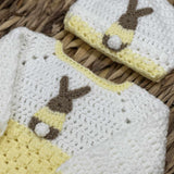 Pre-Order Baby Easter Handmade Knitted Jumper - Lemon