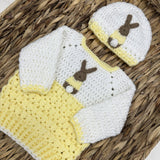 Pre-Order Baby Easter Handmade Knitted Jumper - Lemon