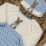 Pre-Order Baby Easter Handmade Knitted Jumper - Blue