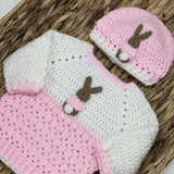 Pre-Order Baby Easter Handmade Knitted Jumper - Pink