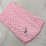 NEW Peter Rabbit & Flopsy Bunny Dimple Blanket - Pink