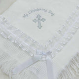 Christening Baby white Christening Shawl