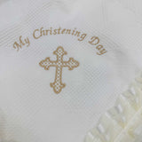 Christening Baby Ivory Christening Shawl