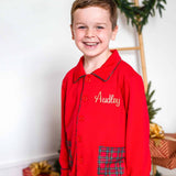 Boys Red Tartan Pyjamas