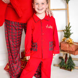 Boys Red Tartan Pyjamas