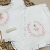 Perfect Little Thing Baby's Bib & Burp Cloth Set