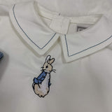 New Peter Rabbit Cord Dungaree With Shirt - Blue