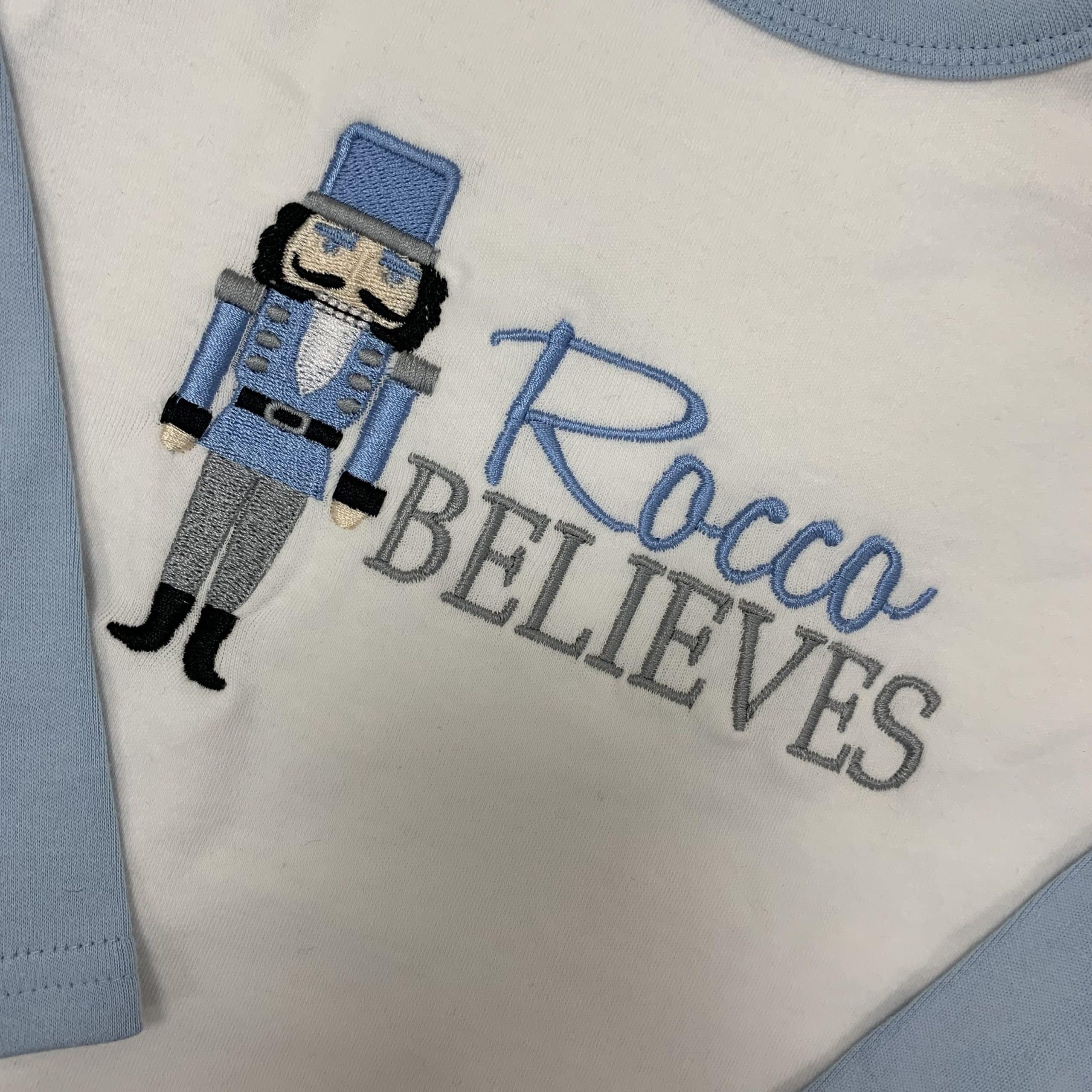 Perfect Little Thing I Believe Christmas Pyjamas - Blue