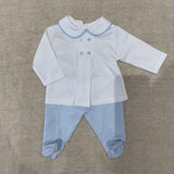 Perfect Little Thing Soft Shirt & Trouser Set - Blue