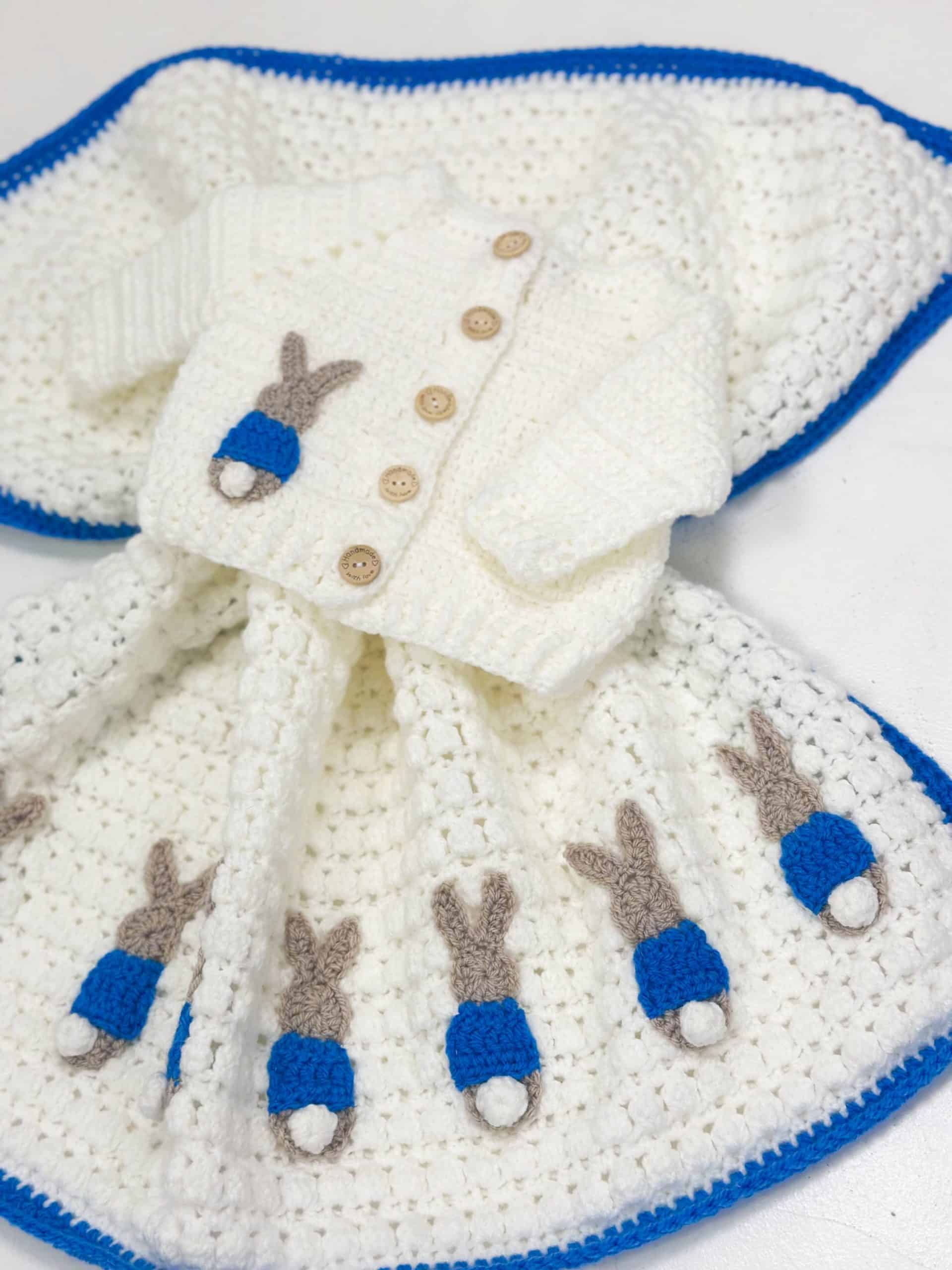 Peter Rabbit Handmade Cardigan and Blanket Set – Perfect Little Thing