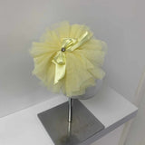 Girls Lemon Tutu Bow Headband