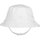 Emile Et Rose Boy's White Jersey Fisherman's Hat with chin strap