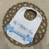 Boys Mothers Day Bib - Blue