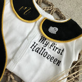 Halloween Ghost Handmade Sleepsuit And Bib