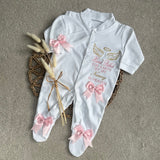 Baby Girls Hand Picked Sleepsuit Set