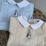 Peter Rabbit Blue Cotton Babygrow