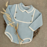 Boys Blue Spanish Knit Romper