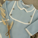 Boys Blue Spanish Knit Romper