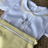 Boys Peter Rabbit Shirt and Bloomers - Lemon