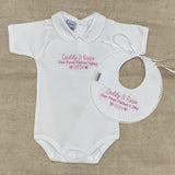 Perfect Little Thing Fathers Day Vest And Bib Set