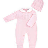 Girls Pink Spanish Romper With Pom Hat