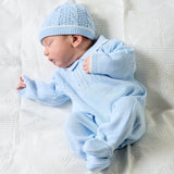 Boys Blue Spanish Romper With Pom Hat