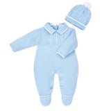 Boys Blue Spanish Romper With Pom Hat