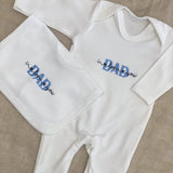 Perfect Little Thing Baby's Dad I Love You Sleepsuit and Bib