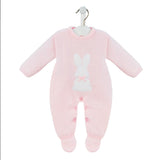 Dandelion Baby Girls Pink Knitted Bunny Romper