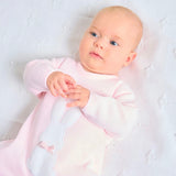 Dandelion Baby Girls Pink Knitted Bunny Romper