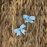 Perfect Little Thing Baby Girls Diamond Bow Clips - Blue