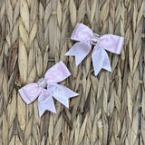 Perfect Little Thing Baby Girls Diamond Bow Clips - Pink