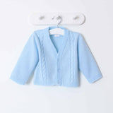 Boys Blue Cable Knit Cardigan