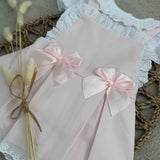 Girls Pink Bow Summer Dress