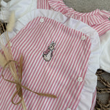 New Peter Rabbit & Flopsy Bunny Pink Stripe Romper