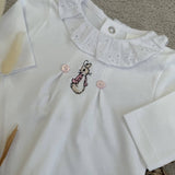 Flopsy Rabbit White Cotton Sleepsuit