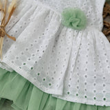 Girls Green Tulle Dress and Jam Pants Set 3 Months