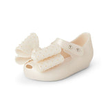 Perfect Little Thing Girls White Bow Jelly Shoes