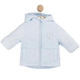 Mintini Blue Plain Winter Coat