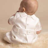 CHRISTENING Sevva Oscar Christening Romper - White