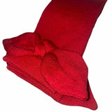 Meia Pata Girls Knot Bow Knee Sock - Red