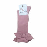 Meia Pata Girls Knot Bow Knee Sock - Pink