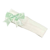 Soft Touch Baby Girls  Bow Headband - Mint