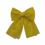 Perfect Little Thing Girls Lemon Tulle Hair Bow