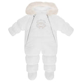 Sofija Babys Ivory Crown Snowsuit