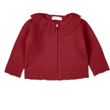 Mac Ilusion Knitted Collared Cardigan - Red
