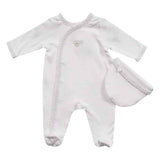Mintini Baby Premature White All In One With Hat