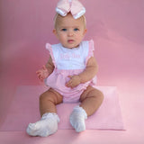 Perfect Little Thing Girls Pin Stripe Romper