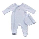 Mintini Baby Premature Blue All In One With Hat